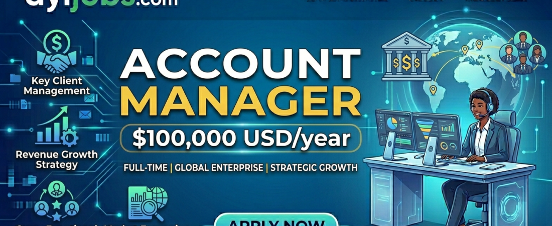 Account Manager $100,000 USD/year