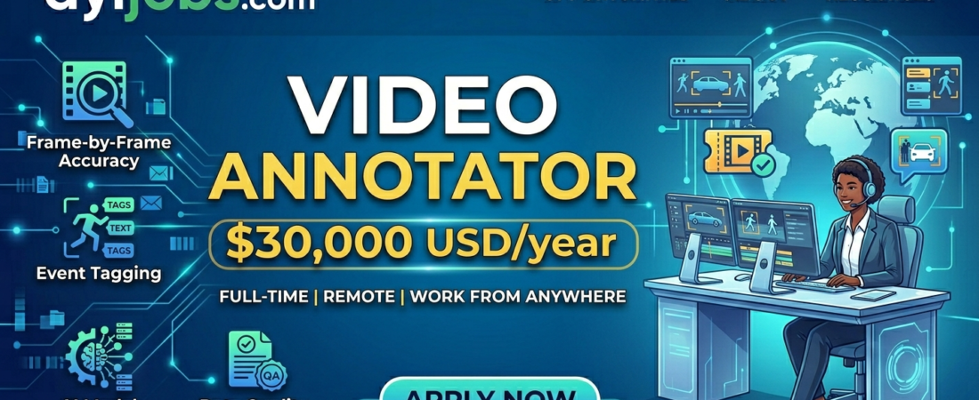 Video Annotator$30,000 USD/year