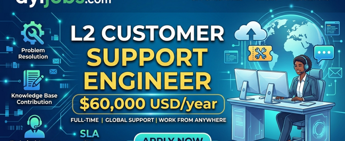 L2 Customer Support Engineer $60,000 USD/year